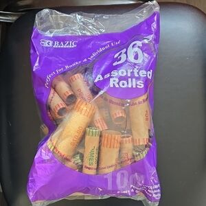 🛒 $1 with bundle Assorted Coin Rolls Pennies, Nickels, Dimes And Quarters